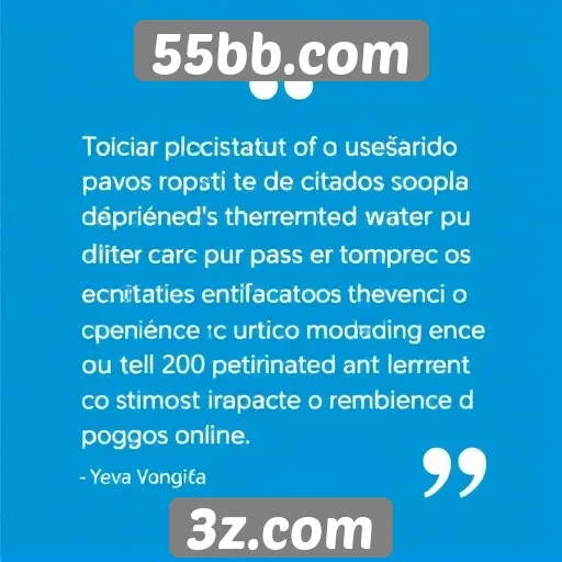 Feedback dos usuários sobre a experiência no 55bb.com